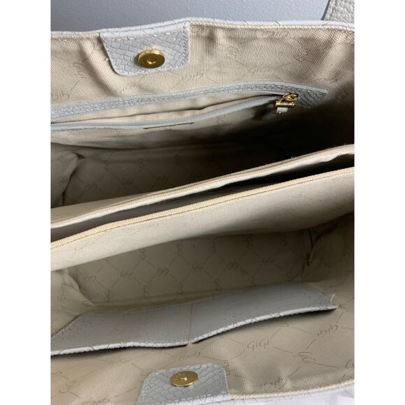 Gigi New York‎ Embossed Python Leather NWOT - Picture 9 of 10